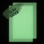 Glow Paper for Laser Printers, 2 × DIN A4 in the dark, glowing green