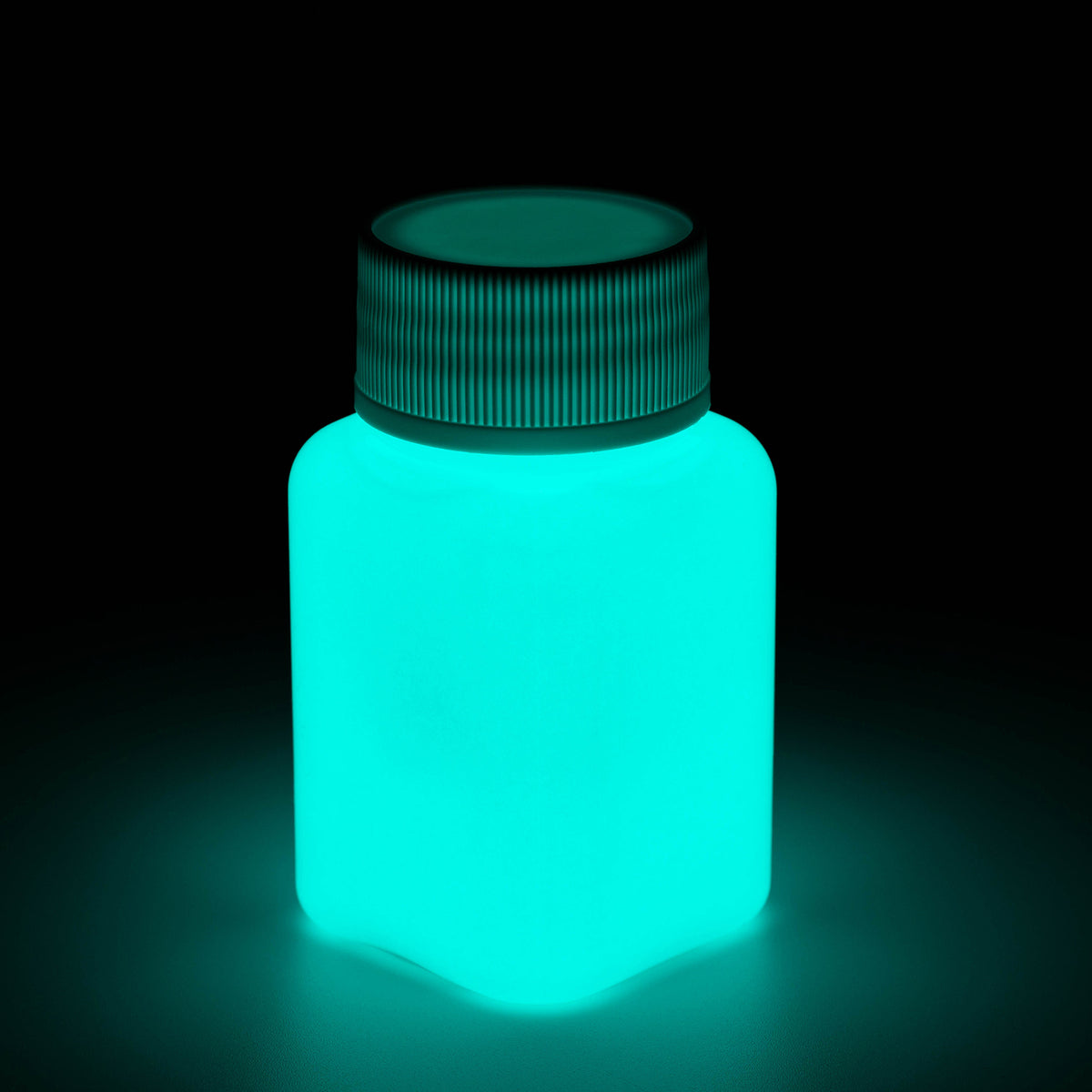 Glow in the dark paint blue-green 100 g: pot glowing blue-green in the dark