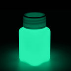 Glow in the Dark Paint Green 100 g bottle in the dark, glowing green