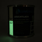 Glow in the Dark Varnish Green 250 ml in the dark, glowing green
