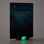 Luminous paint for watch hands Natural Green 2 g, card pack in the dark, the paste in its compartment glowing green