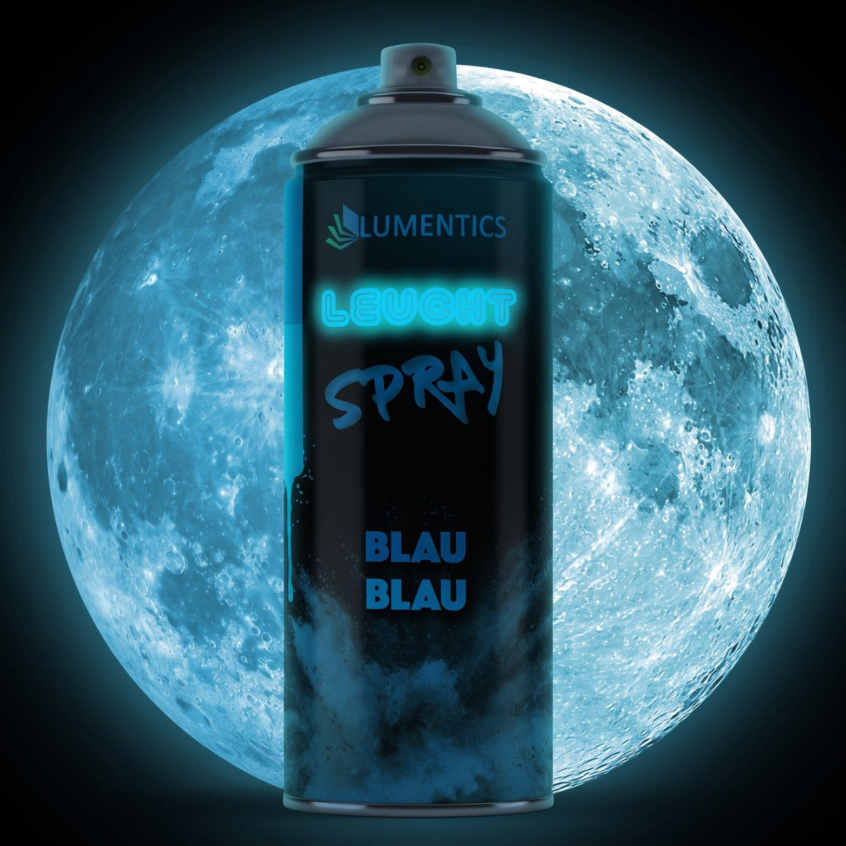 Glow Spray Blue-Blue 400 ml in the dark, glowing blue