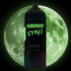Glow Spray Natural Green 400 ml in the dark, glowing green