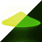 Special Glow Pigments 100 g, yellow-green: yellow powder by day, green glow in the dark
