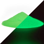Special Glow Pigments 100 g, green: light green powder by day and glowing green in the dark