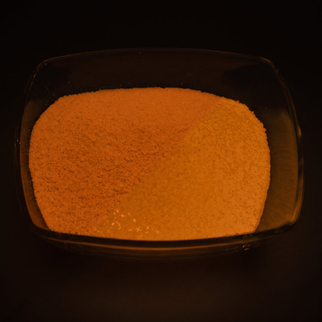 Glow Granules Orange 1 mm, 100 g in the dark, glowing orange