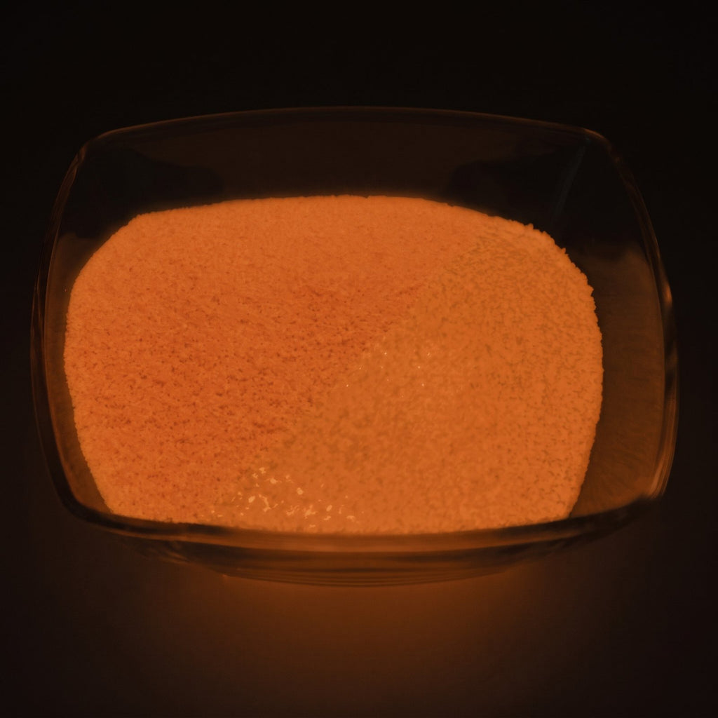 Glow Granules Orange-Red 1 mm, 100 g in the dark, glowing orange