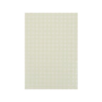 Glow dots 1.5 cm, sticker sheet seen from the front in daylight, dots in cream-white daylight colour