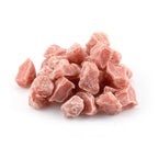 Glow Stones Brown 300 g as a heap in daylight, reddish-brown irregular stones