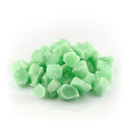 Glow Stones Green 300 g: light green irregular stones in daylight