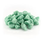 Glow Stones Blue-Green 300 g in daylight on white, blue-green decorative stones