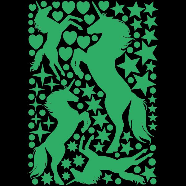 Luminous sticker - motif "Unicorn"