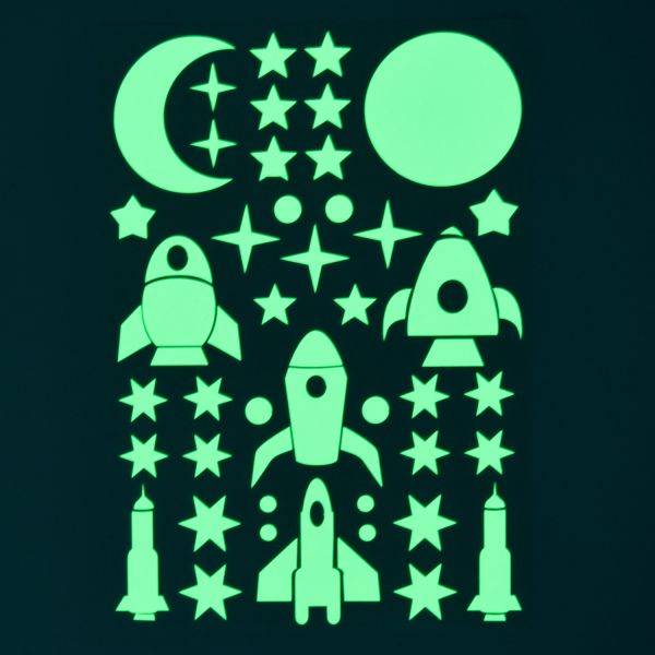 luminous sticker - design „Rockets"