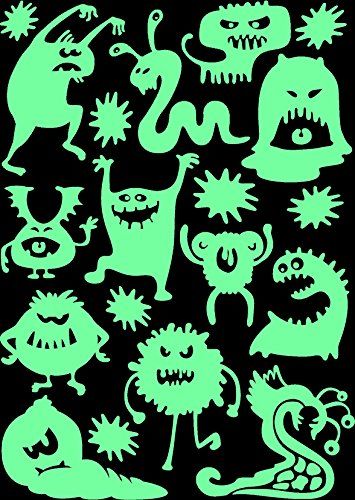 luminous sticker - design „Monster&quot;